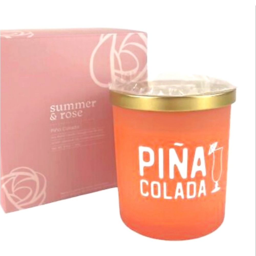 NIB Summer & Rose Piña Colada Soy Blend Candle 9.5oz $38
